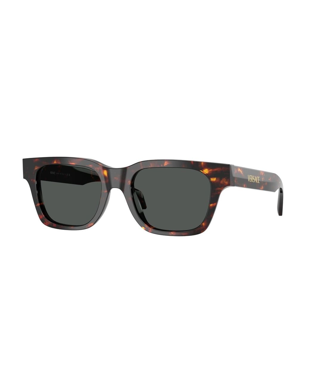 Versace Black Ve4486 550987 Sunglasses Acetate Squared Normal for men