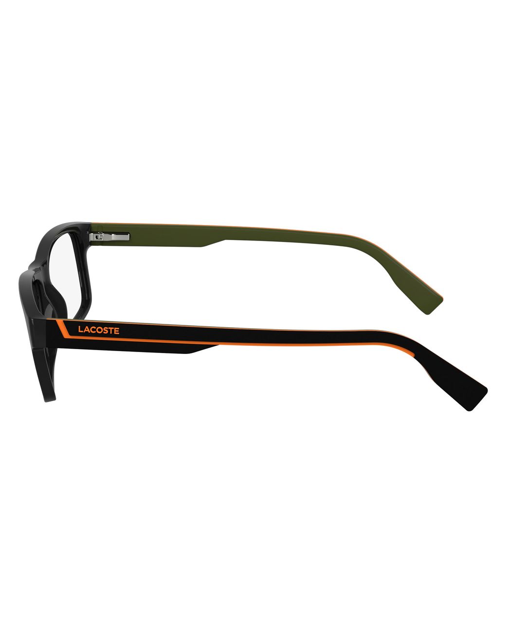 Lacoste Black 001 Optical Frames Bio-Inject Squared Normal for men