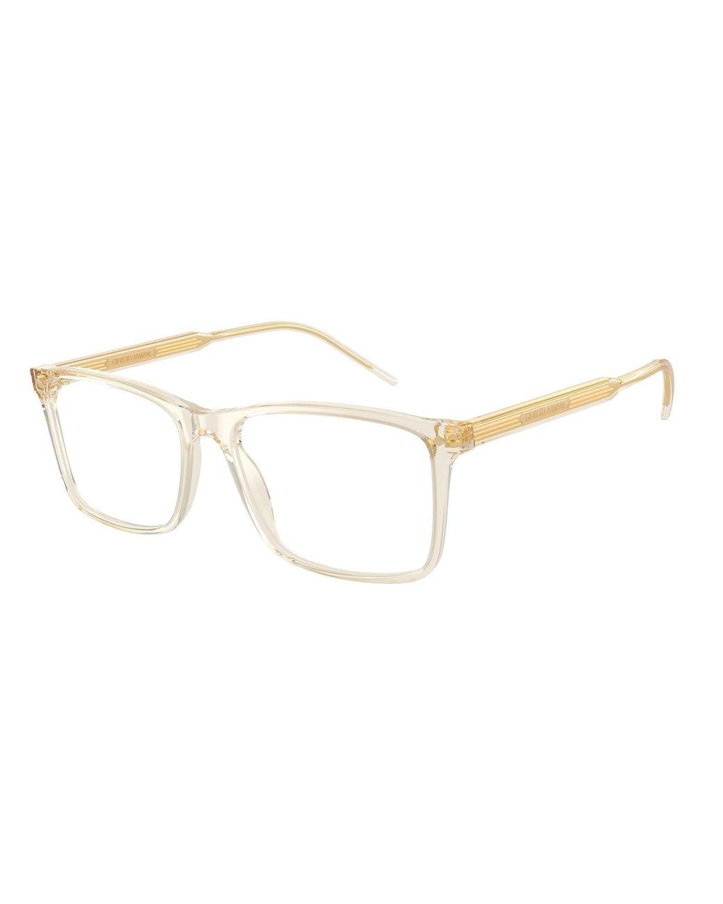 Giorgio Armani Black Ar7258 6077 Optical Frames Acetate Transparent Squared Normal for men