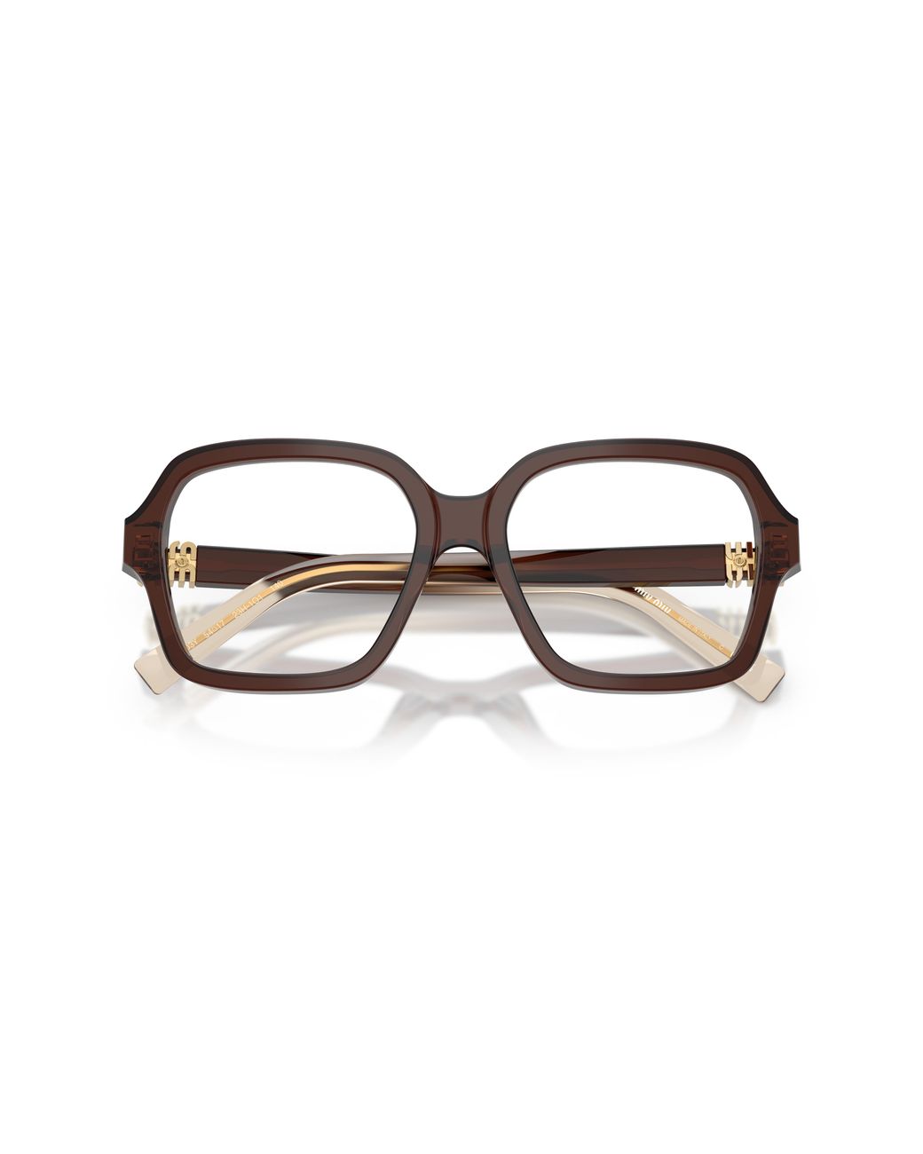 Miu Miu Black Mu 03Yv 23H1O1 Optical Frames Acetate Squared Normal