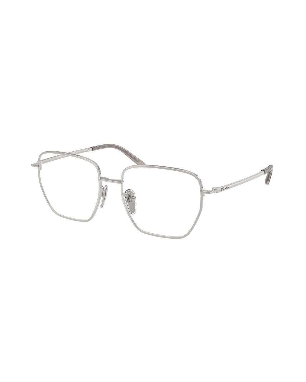 Prada Black Pr C51Vd 1Bc1O1 Optical Frames Metal Squared Normal