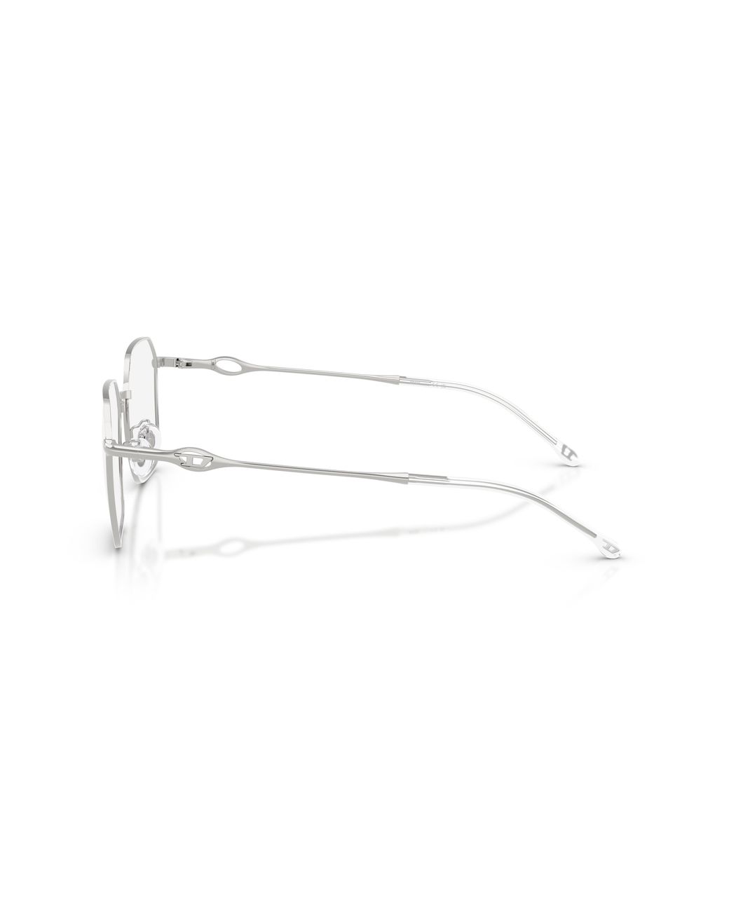 DIESEL Black Dl5012D 1001 Optical Frames Metal Transparent Squared Normal