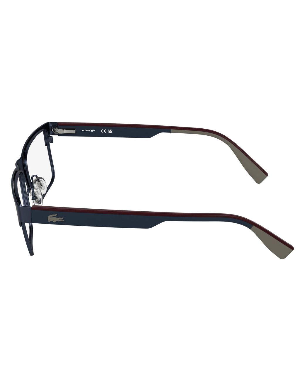 Lacoste Black L2318 002 Optical Frames Metal Squared Normal for men