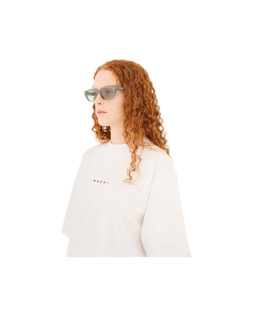 Marni Green 81E Etezea Light Sunglasses Acetate Cat Eye