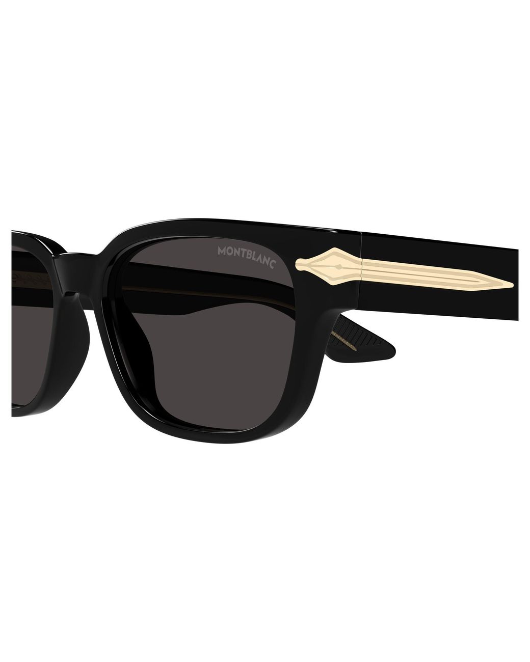 Montblanc Black Mb0479S 001 Sunglasses Acetate Squared for men