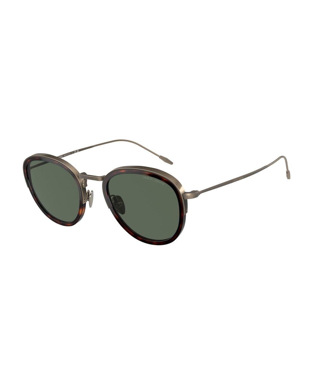 Giorgio Armani Black Ar6068 319871 Sunglasses Metal Round Normal for men