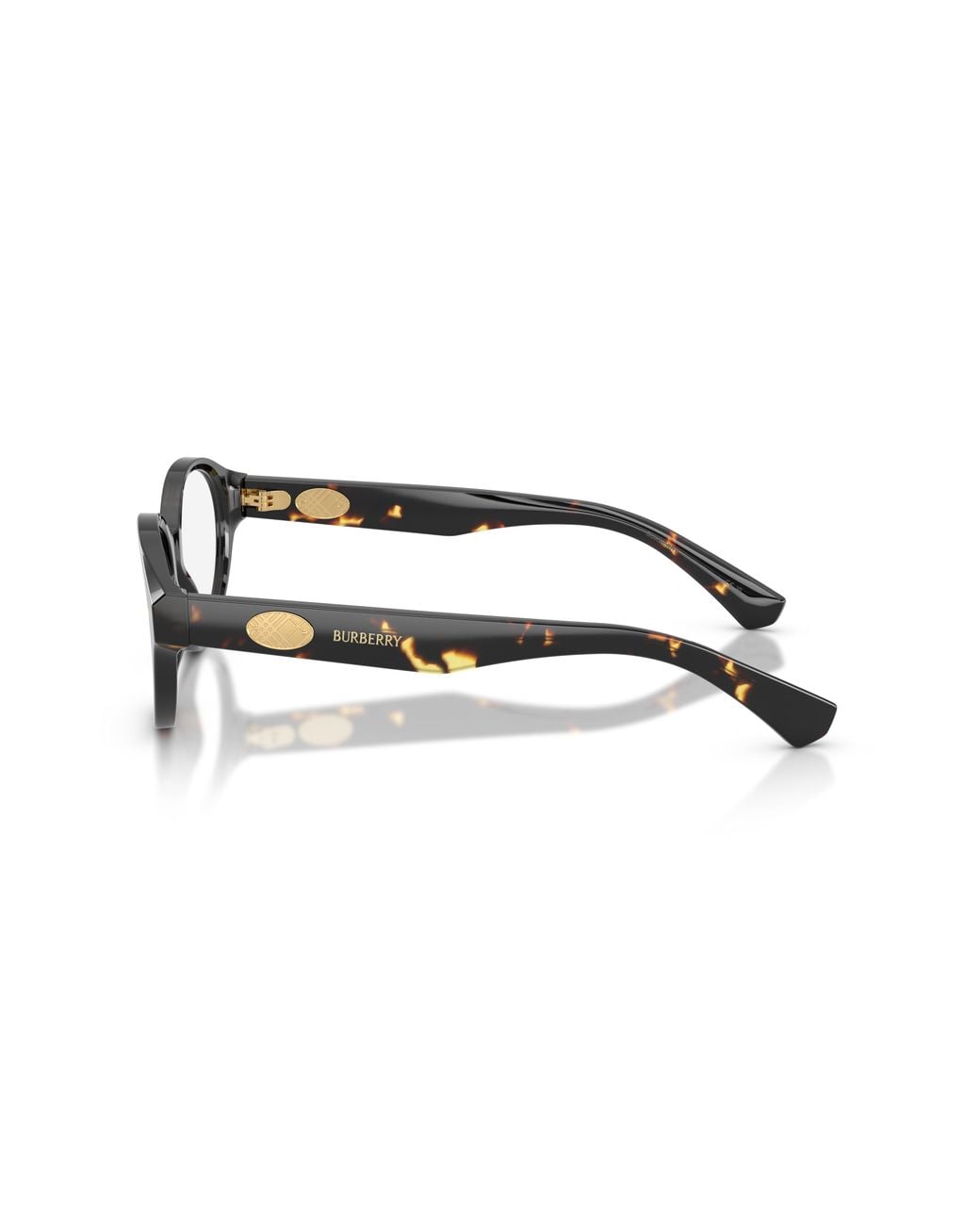 Burberry Black Be2466 4106 Optical Frames Acetate Transparent Round Normal