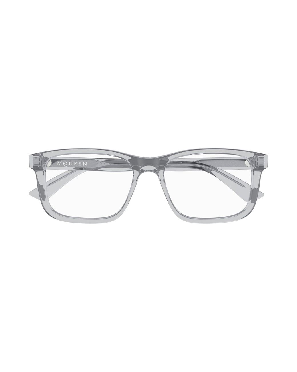 McQueen Black Am0486O 009 Optical Frames Acetate Squared for men