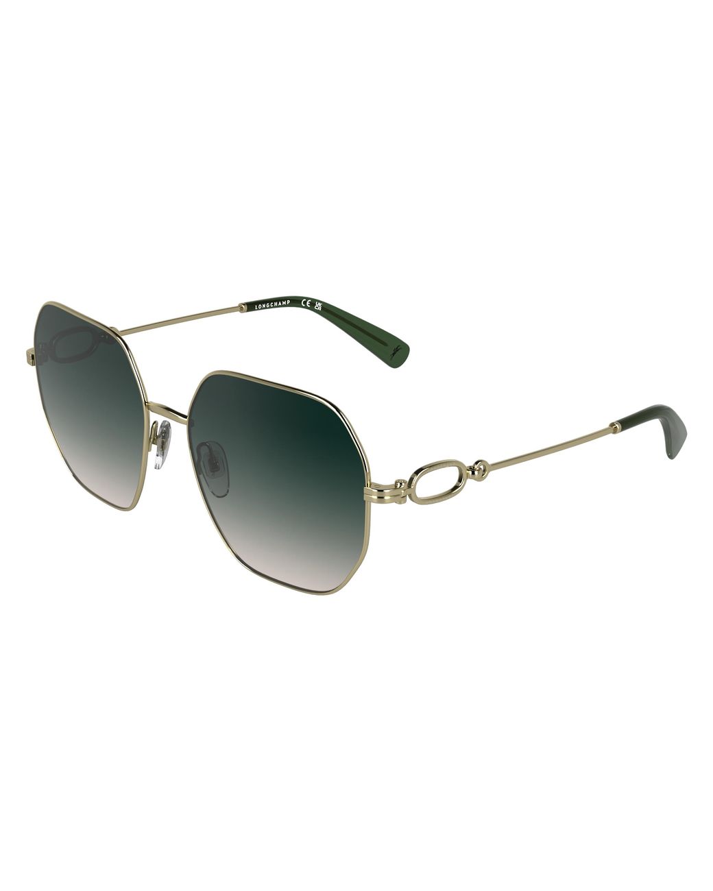 Longchamp Black Lo187S 725 Sunglasses Metal Squared Normal