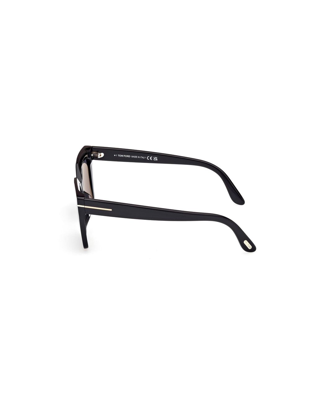 Tom Ford Black Ft1030 Winona 01D Sunglasses Acetate Smoke Cat Eye Polarized