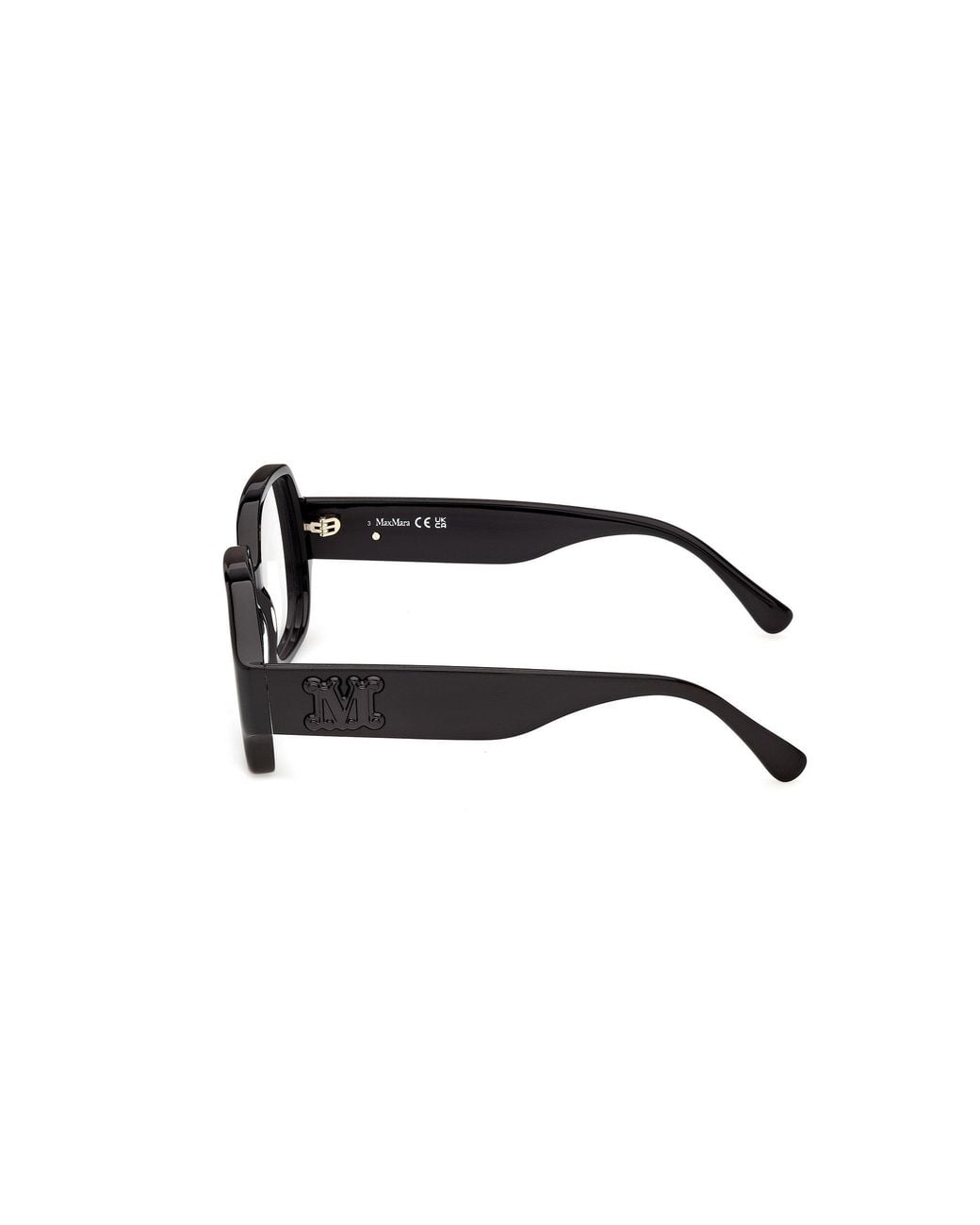 Max Mara Black Mm5252 1 Optical Frames Acetate Geometric Normal