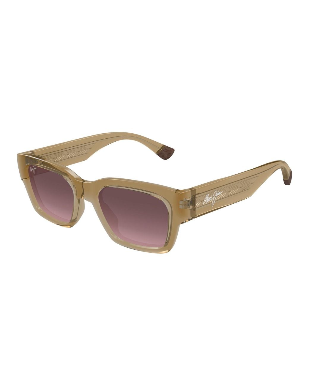 Maui Jim Black Mj0642S 004 Occhiali Da Sole Bio-Iniettato Rosa Squadrata