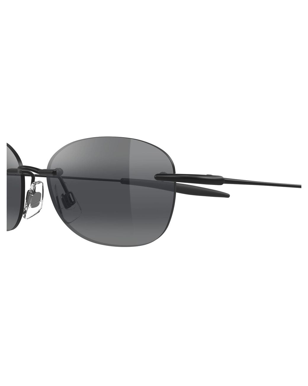 Maui Jim Black Mj0373S 001 Occhiali Da Sole Metallo Grigio Rotonda