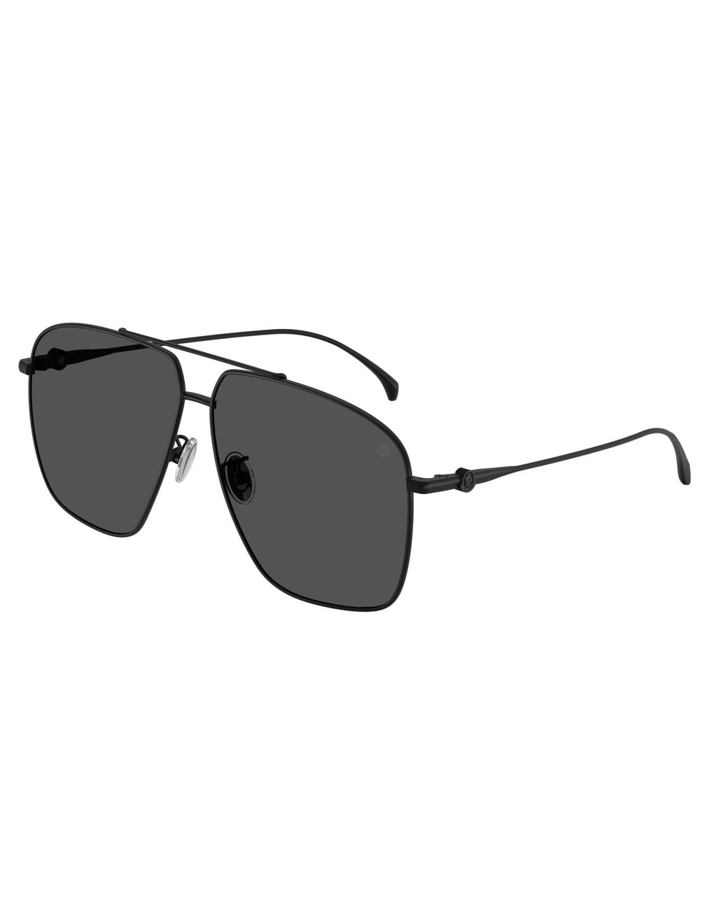 Moncler Black Me4020T Arium 100187 Sunglasses Titanium Geometric Normal