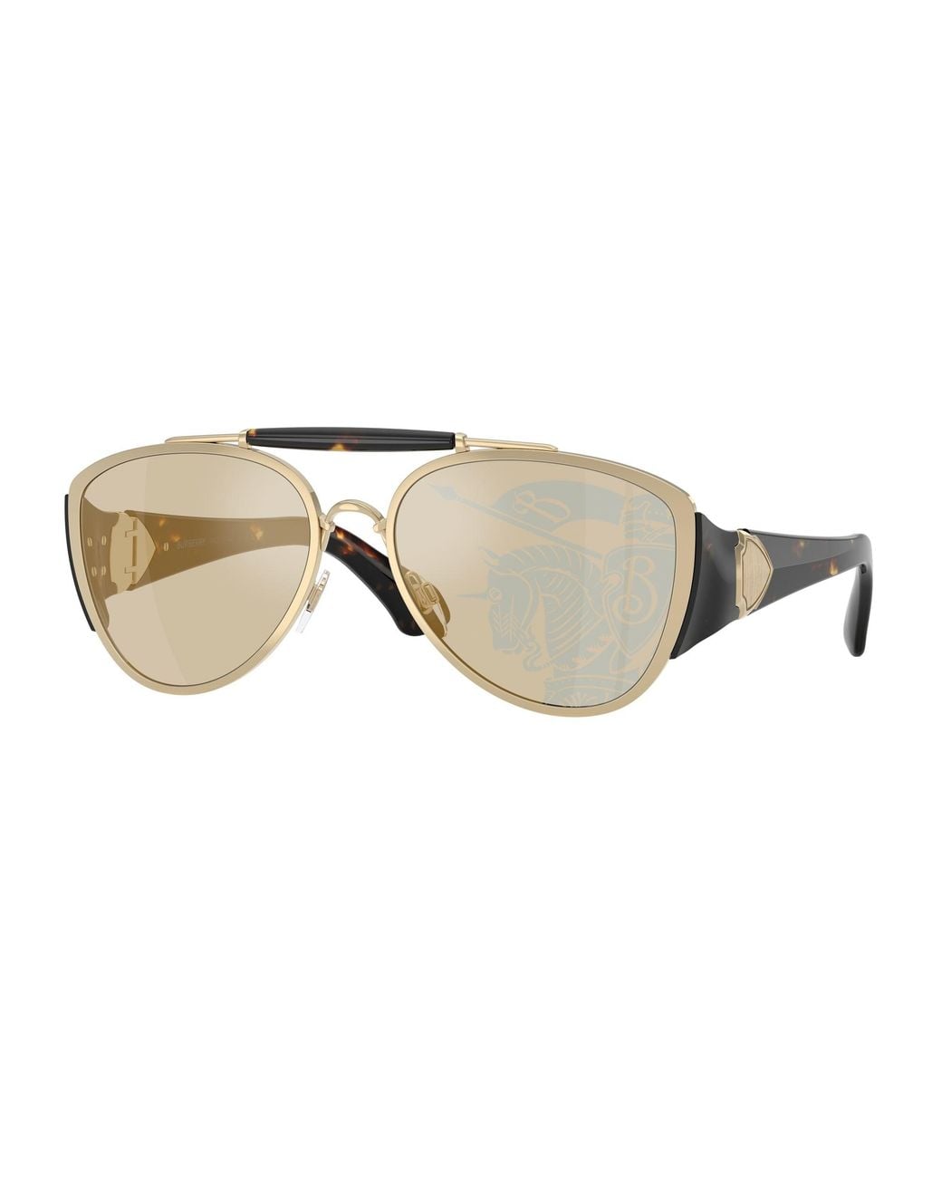 Burberry Black Be3161 1109P4 Sunglasses Metal Pilot Normal