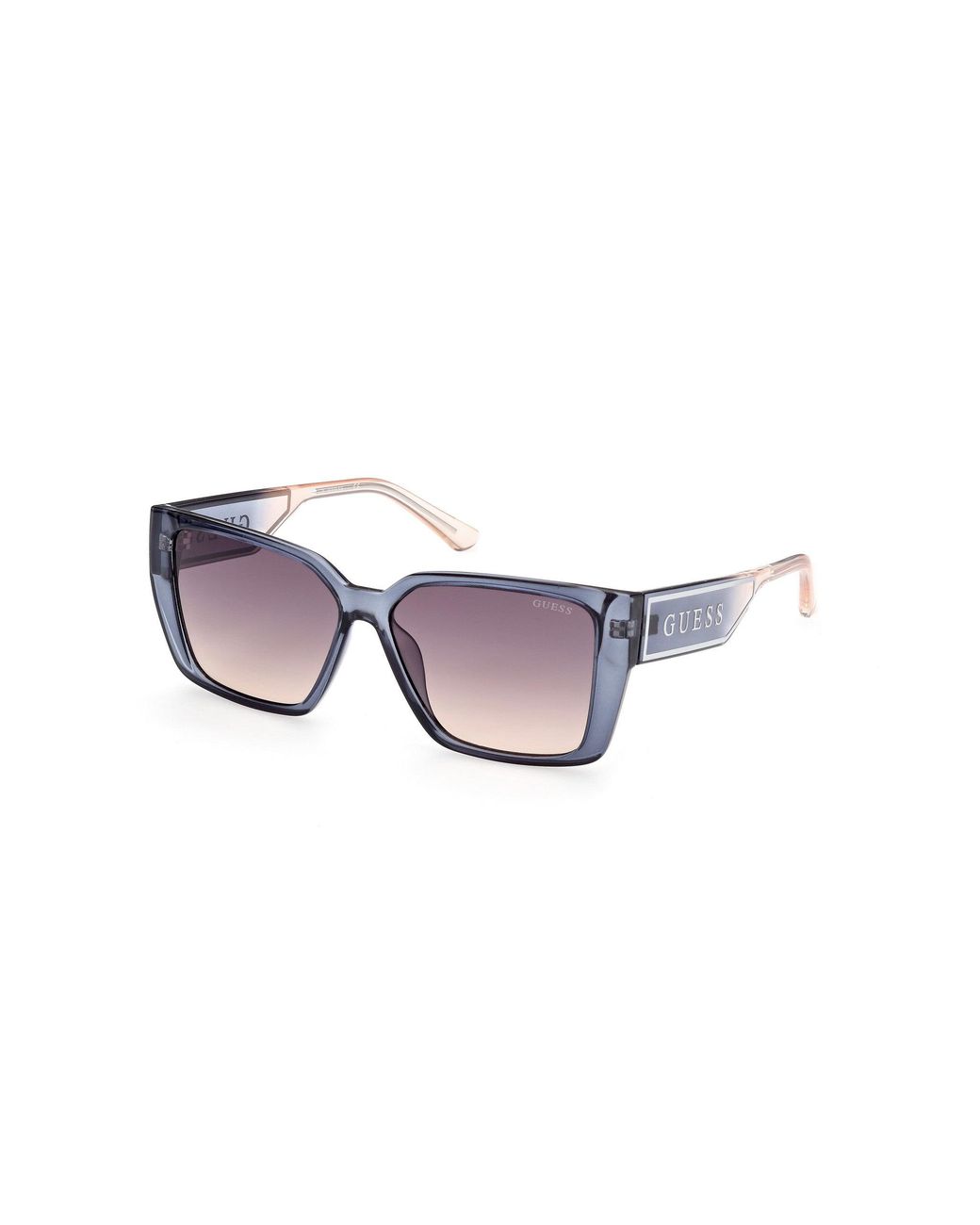 Guess Black Gu7818 92B Sunglasses Injected Smoke Squared Normal Shaded