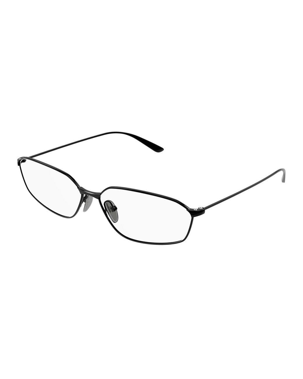 Balenciaga Black Bb0453O 002 Optical Frames Acetate Transparent Geometric
