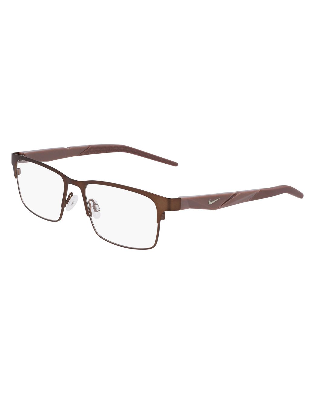 Nike Black 8154 201 Optical Frames Metal Squared Normal Photochromatic for men