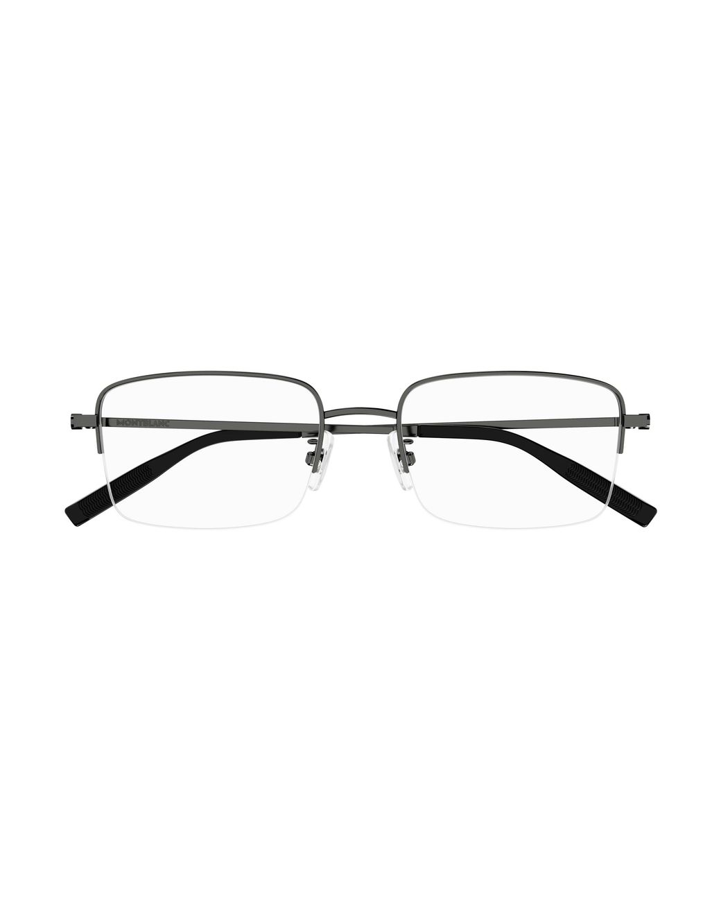 Montblanc Black Mb0313Oa 003 Optical Frames Titanium Transparent Squared for men