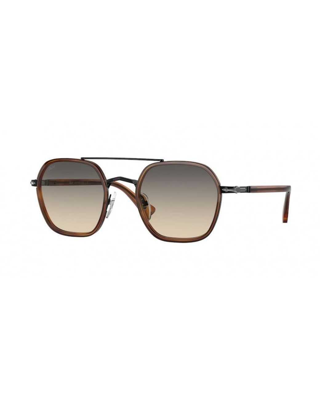 Persol Black Po2480S 109132 Sunglasses Metal Light Geometric Nuanced