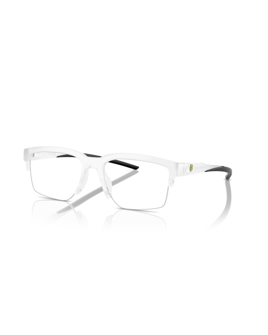 FERRARI SCUDERIA Black Fz8008U 505 Optical Frames Injected Geometric Normal for men