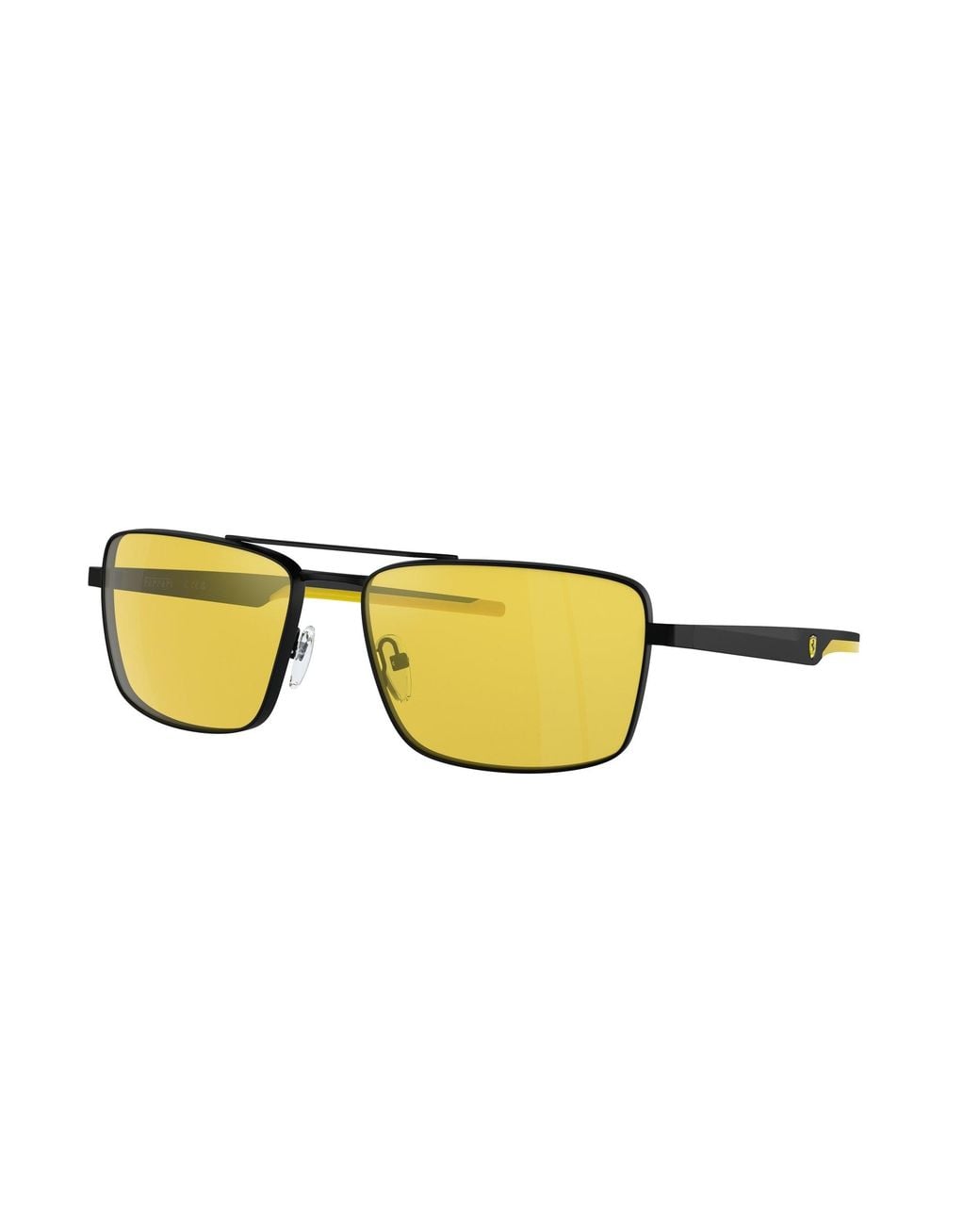FERRARI SCUDERIA Black Fz5001 101/V9 Sunglasses Metal Squared Normal Mirror for men
