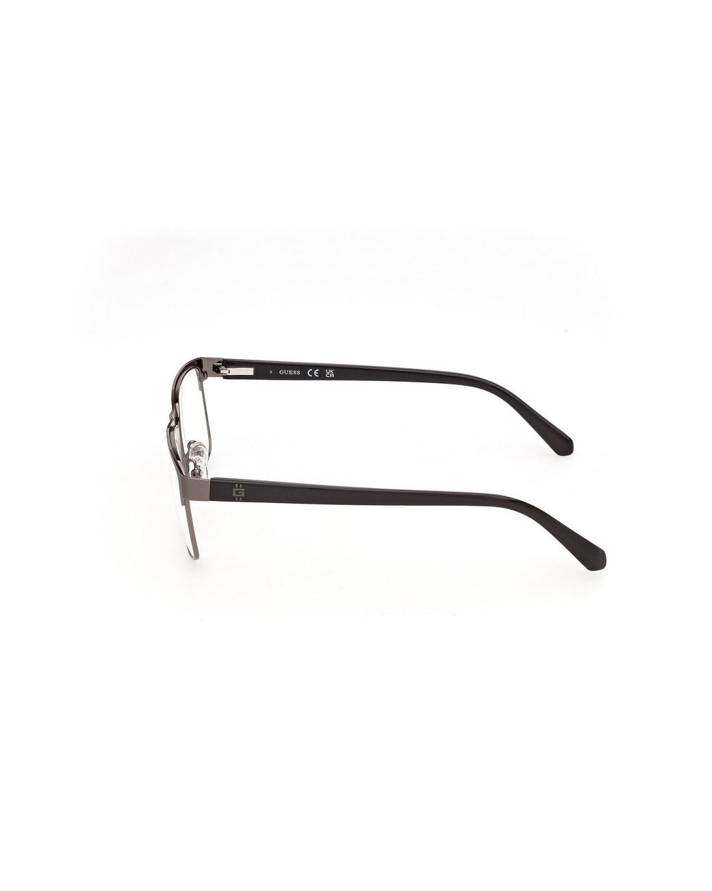 Guess Black Gu50450 9 Optical Frames Metal Squared Normal for men