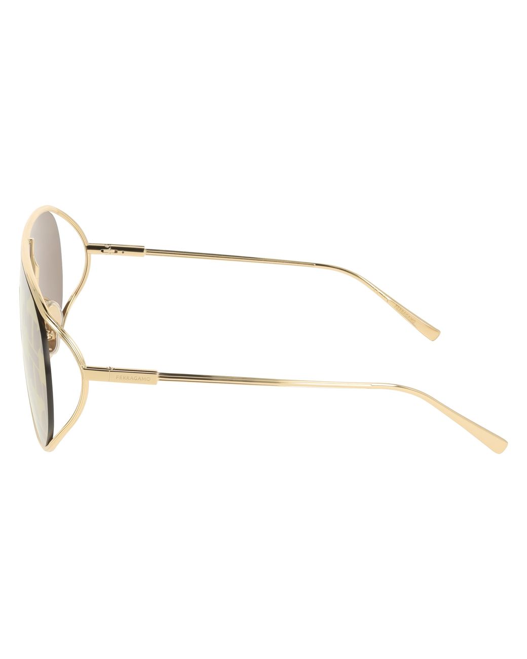 Ferragamo Black Sf323Sg 751 Sunglasses Metal Pilot Normal