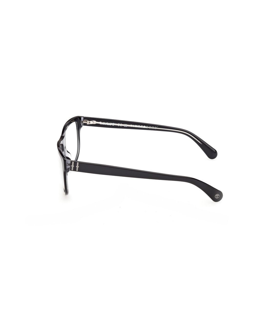 Timberland Black Tb50097 001 Optical Frames Acetate Smoke Squared Normal for men