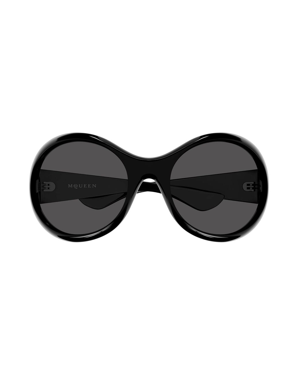 McQueen Black Am0592S 001 Sunglasses Bio-Injected Round