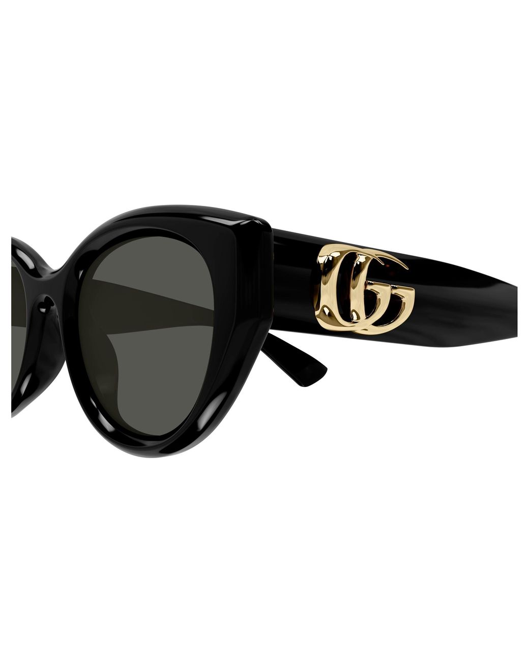 Gucci Black Gg1976Sk 001 Sunglasses Injected Round