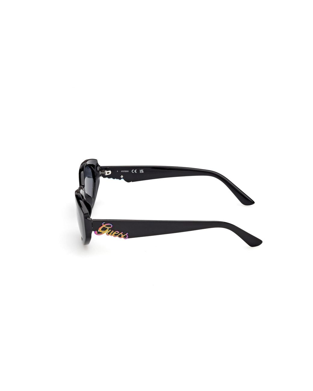 Guess Black Gu00307 01A Sunglasses Injected Smoke Round Normal