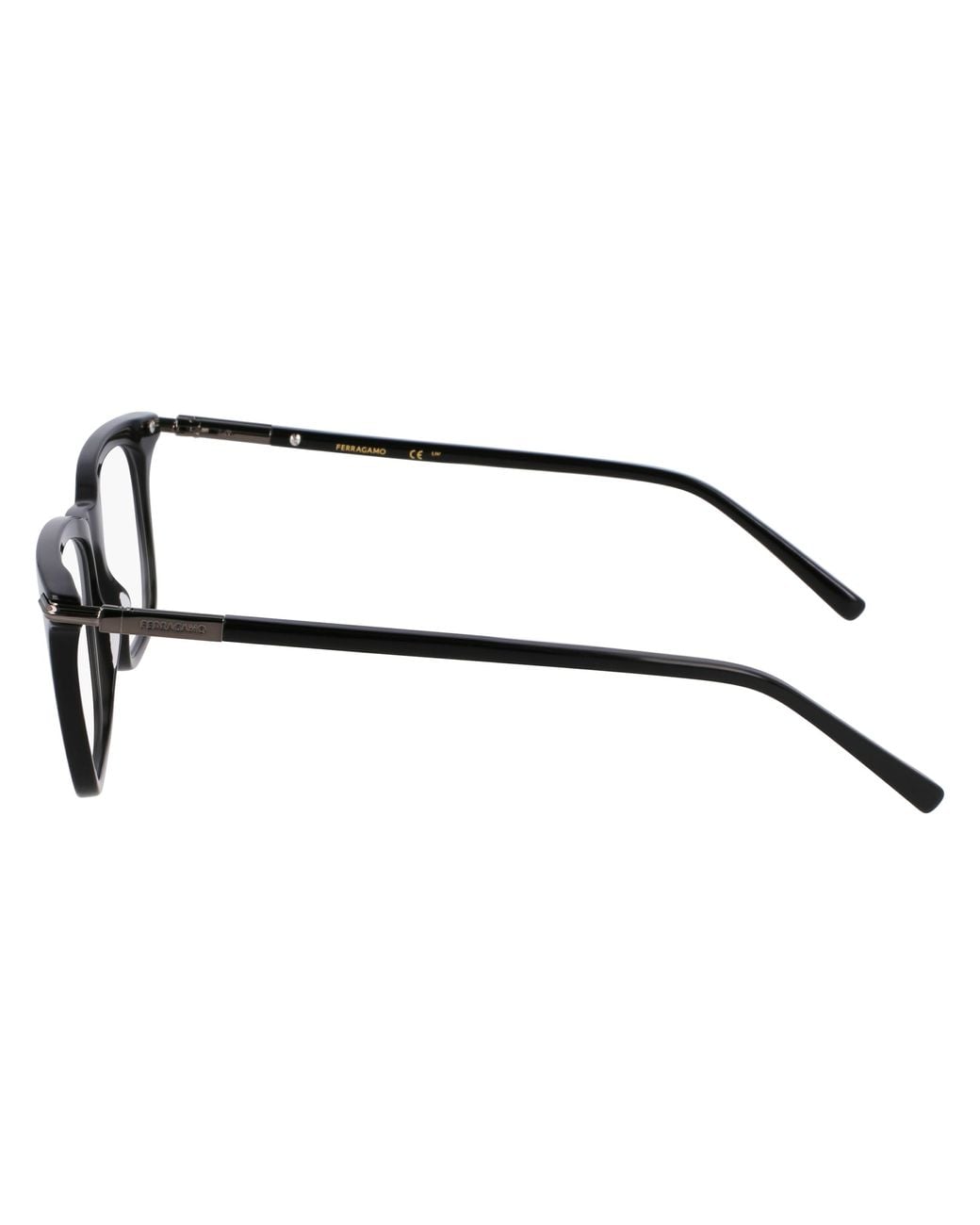 Ferragamo Black Sf3007 001 Optical Frames Acetate Squared Normal for men