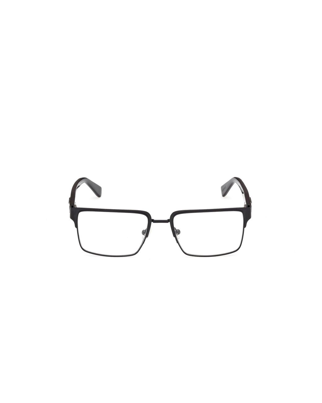 Guess Black Gu50370 002 Optical Frames Metal Squared Normal for men