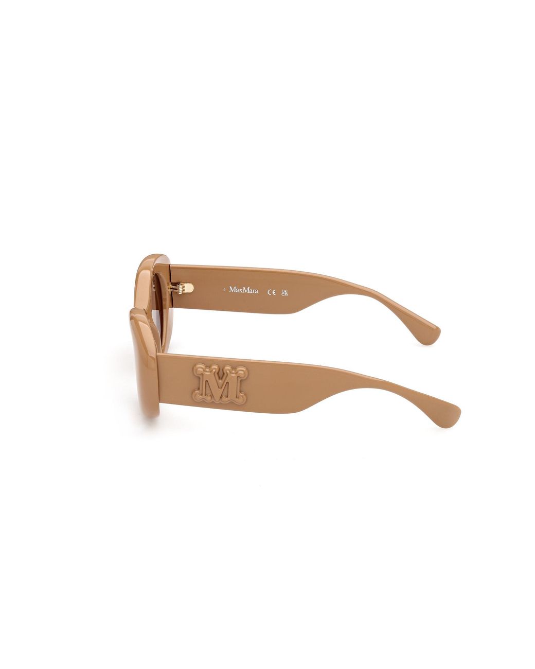 Max Mara Black Mm0208 45E Sunglasses Injected Round Normal