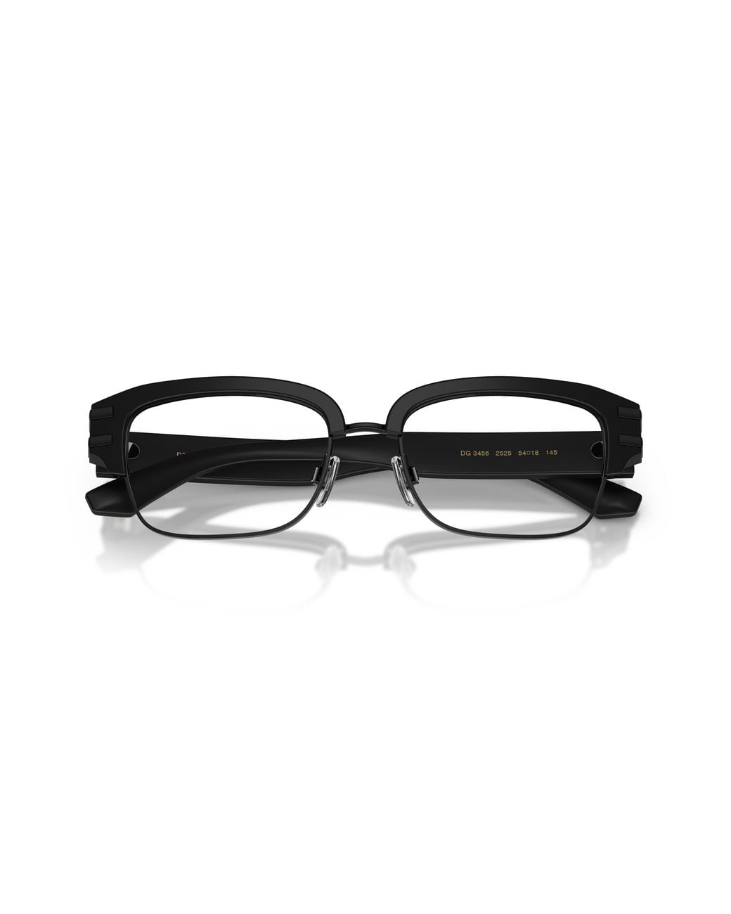 Dolce & Gabbana Black Dg3456 2525 Optical Frames Acetate Transparent Squared Normal for men