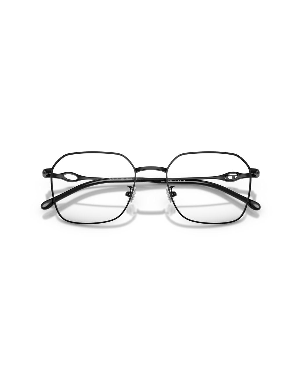 DIESEL Black Dl5012D 1002 Optical Frames Metal Transparent Squared Normal