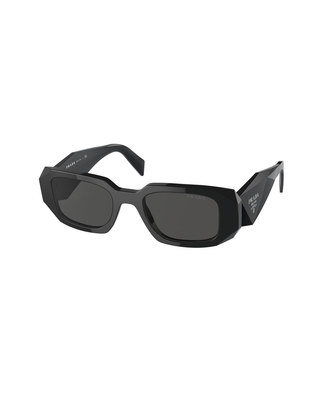 Prada Black Pr 17Ws 1Ab5S0 Sunglasses Acetate Squared Normal