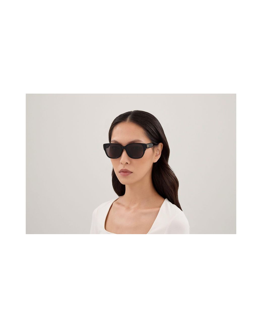 Balenciaga Black Bb0512Sk 001 Occhiali Da Sole Acetato Grigio Squadrata