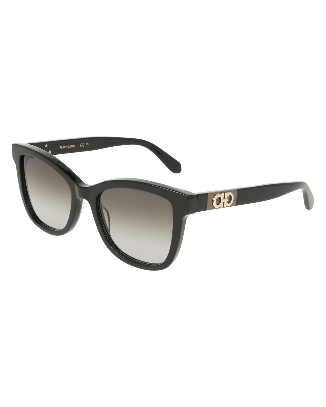 Ferragamo Black Sf2108S 001 Sunglasses Acetate Squared Normal
