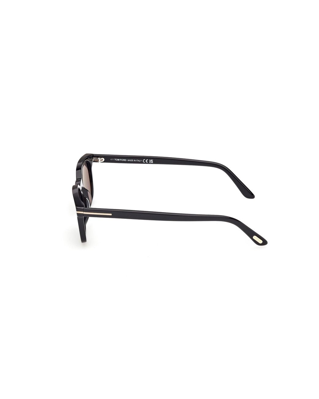 Tom Ford Black Ft1300 Miles-02 01A Sunglasses Acetate Smoke Squared Normal for men