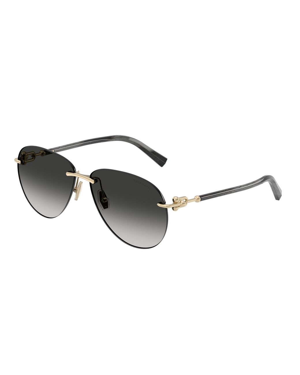 Tiffany & Co Black Tf3124 62413C Sunglasses Metal Pilot Normal Nuanced