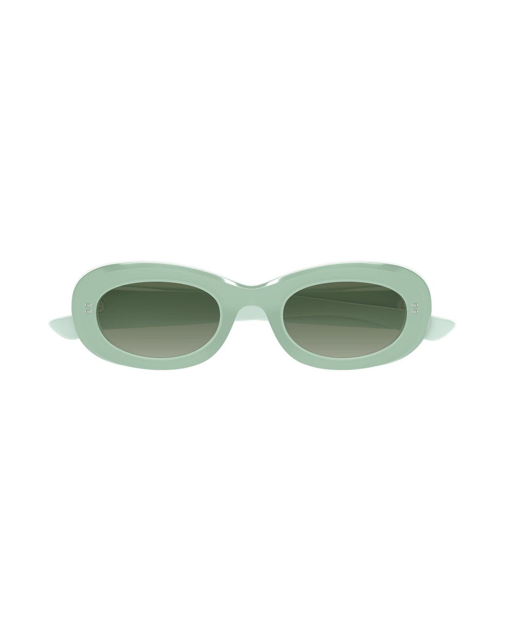 McQueen Green Am0527S 004 Sunglasses Acetate Round