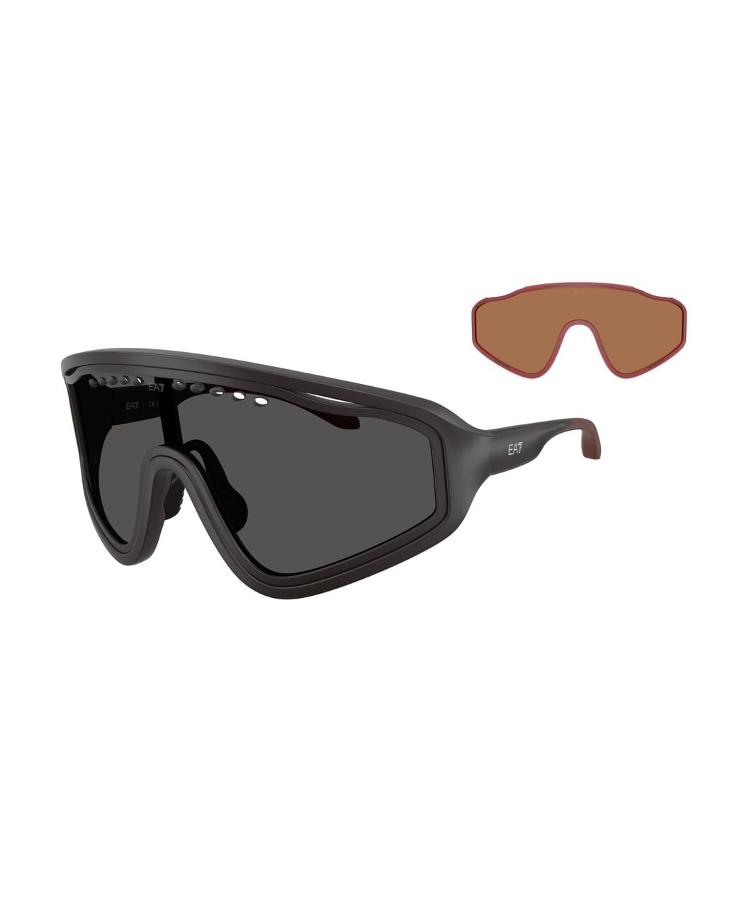 Moncler Black Q74005 635187 Sunglasses Injected Geometric Normal for men