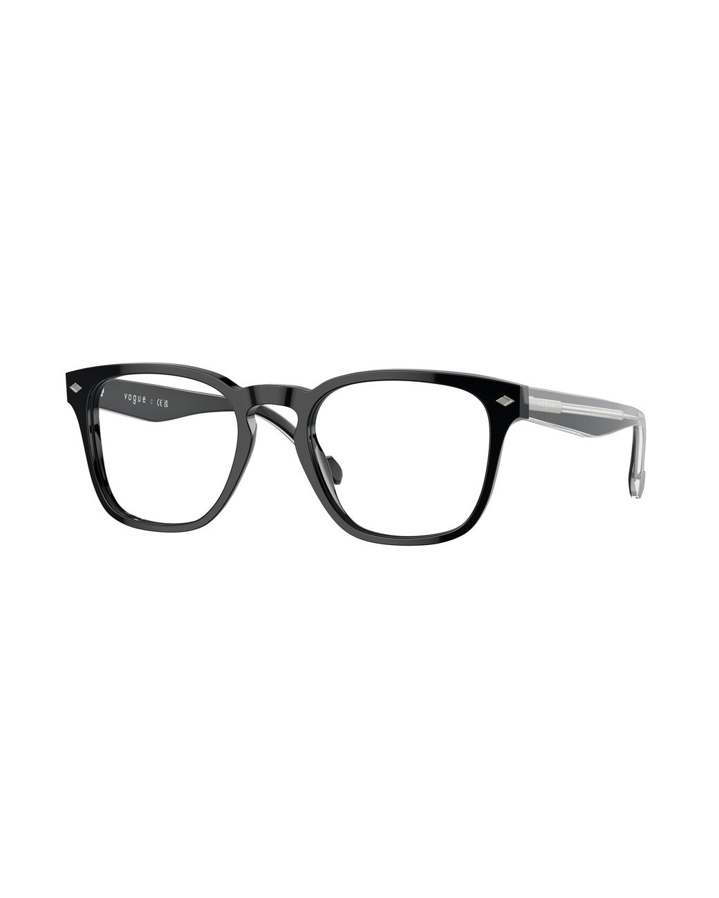 Vogue Eyewear Black Vo5570 W44 Optical Frames Acetate Transparent Squared Normal for men
