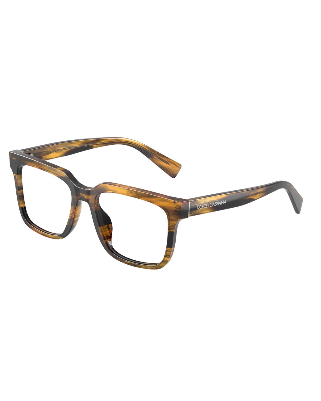 Dolce & Gabbana Black Dg3422 3063 Optical Frames Acetate Transparent Squared Normal for men