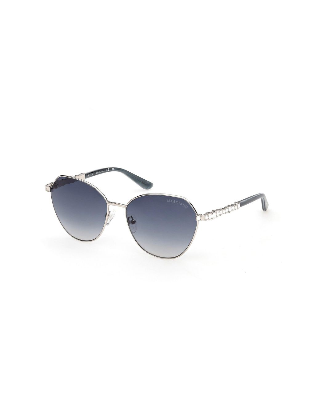 Guess Black Gm00036 10W Sunglasses Metal Round Normal