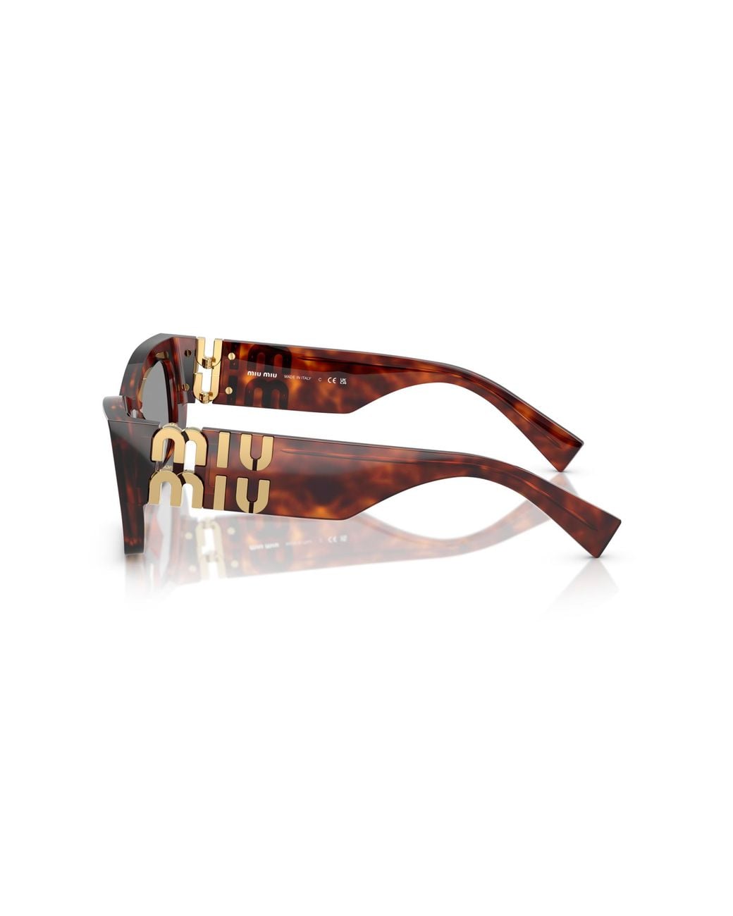 Miu Miu Black Mu 09Ws 21C40O Sunglasses Acetate Squared Normal