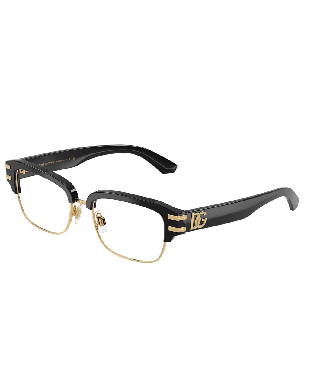 Dolce & Gabbana Black Dg3456 501 Optical Frames Acetate Transparent Squared Normal for men