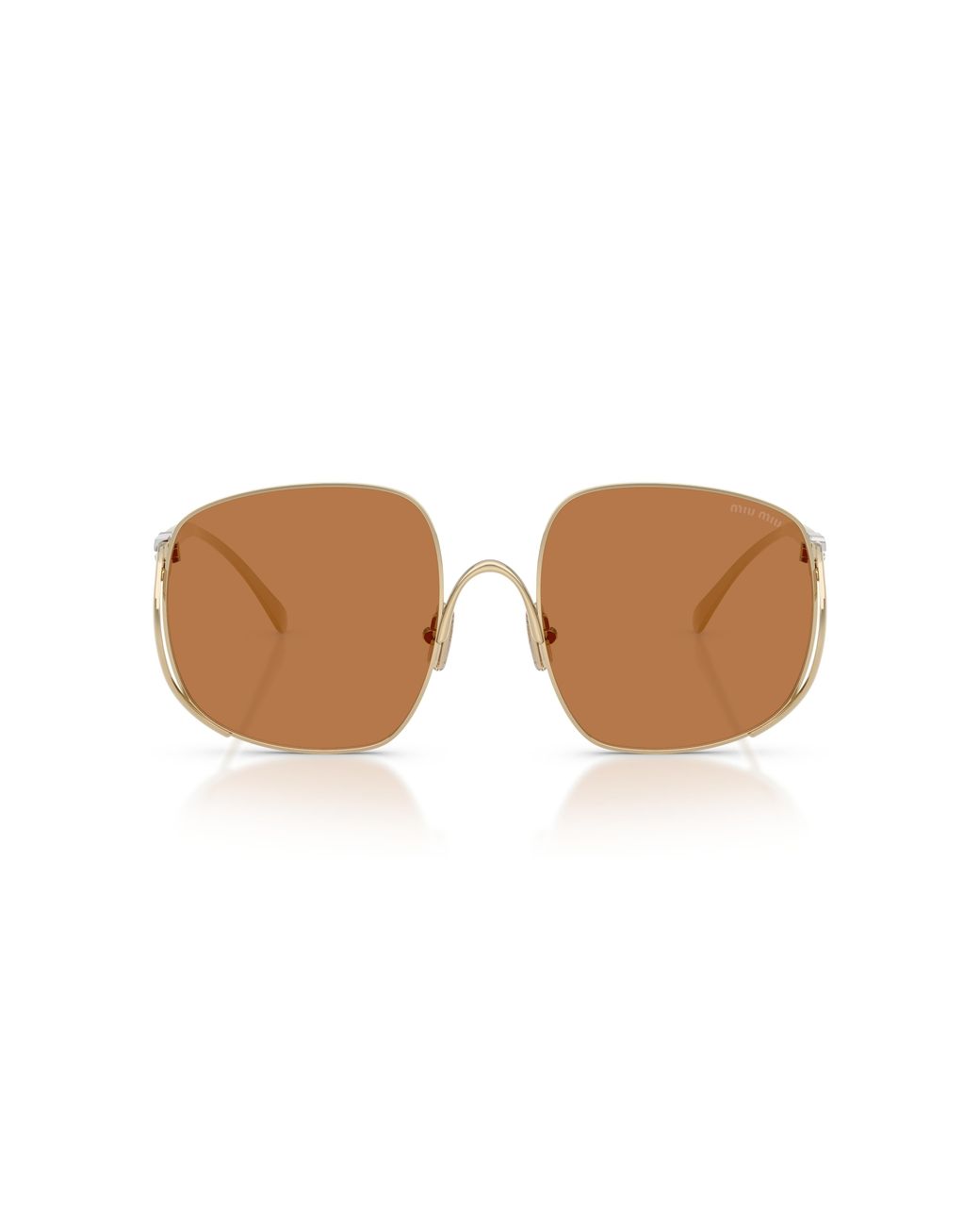 Miu Miu Black Mu A57S Zvn90Q Sunglasses Metal Squared Normal